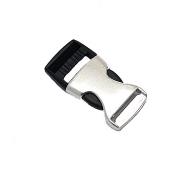 Plastic Silver Interlock Buckle