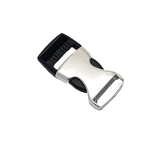 Plastic Silver Interlock Buckle | PromoTag®