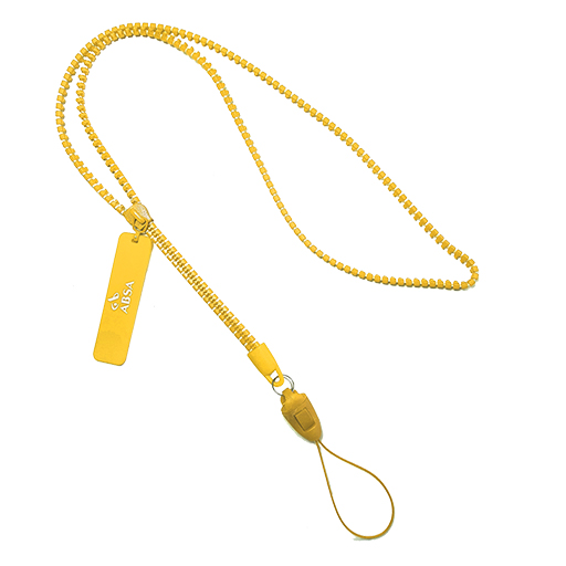 Zipper Lanyard – Yellow